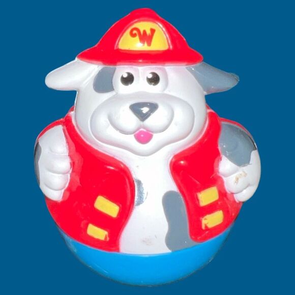 2003 Hasbro Playskool Weebles Fire Fighter Dog Action Figure Toy B5 - Picture 3 of 4